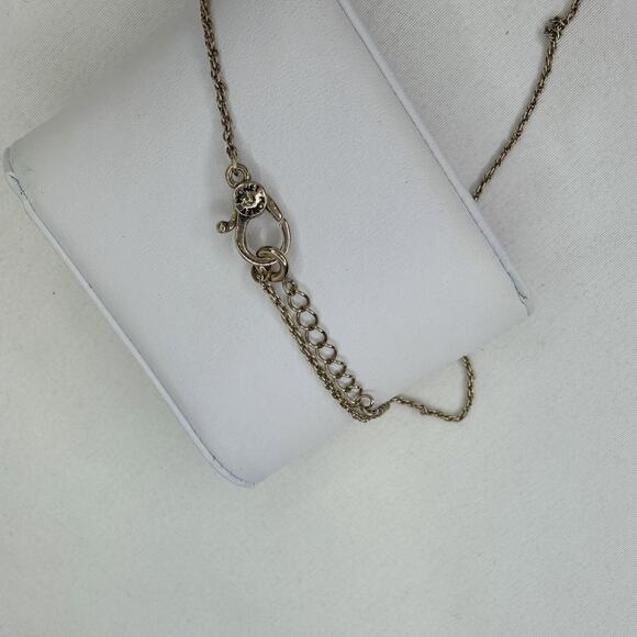 Vintage Monet Gold tone Twisted Chain With Graduated Rhinestone Pendant, Glam - Picture 4 of 8